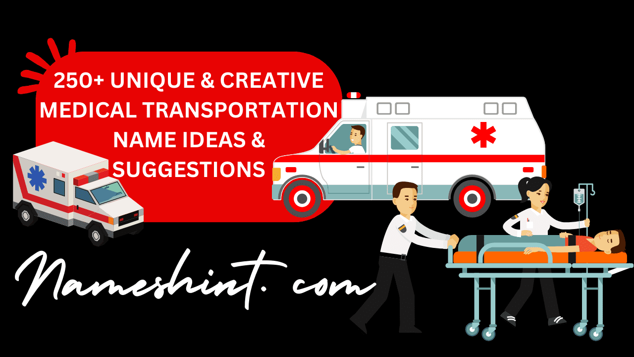 250+ Unique & Creative medical transportation Name Ideas & Suggestions